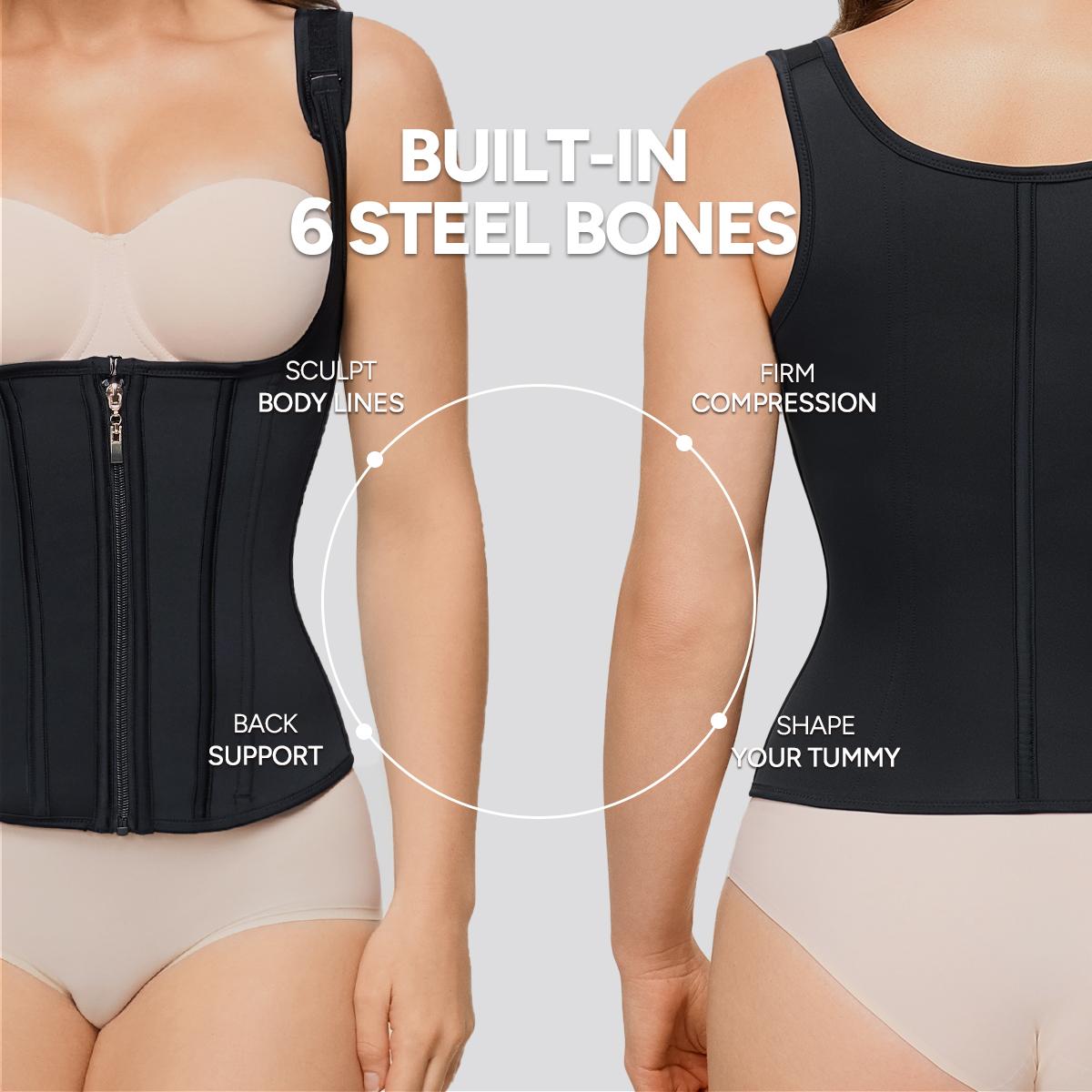 【LIVE】Nebility Women's Shapewear Waist Trainer Belt with 6 Steel Bones Tummy Control Bust Support Adjustable Straps #Summervibes