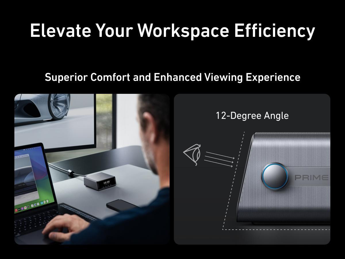 [Limited Offer] Anker Prime Charger, 250W GaN Prime USB-C Charging Station, Ultra-Fast 6 Ports, 2.26" LCD Display and Smart Control Dial (Silver)