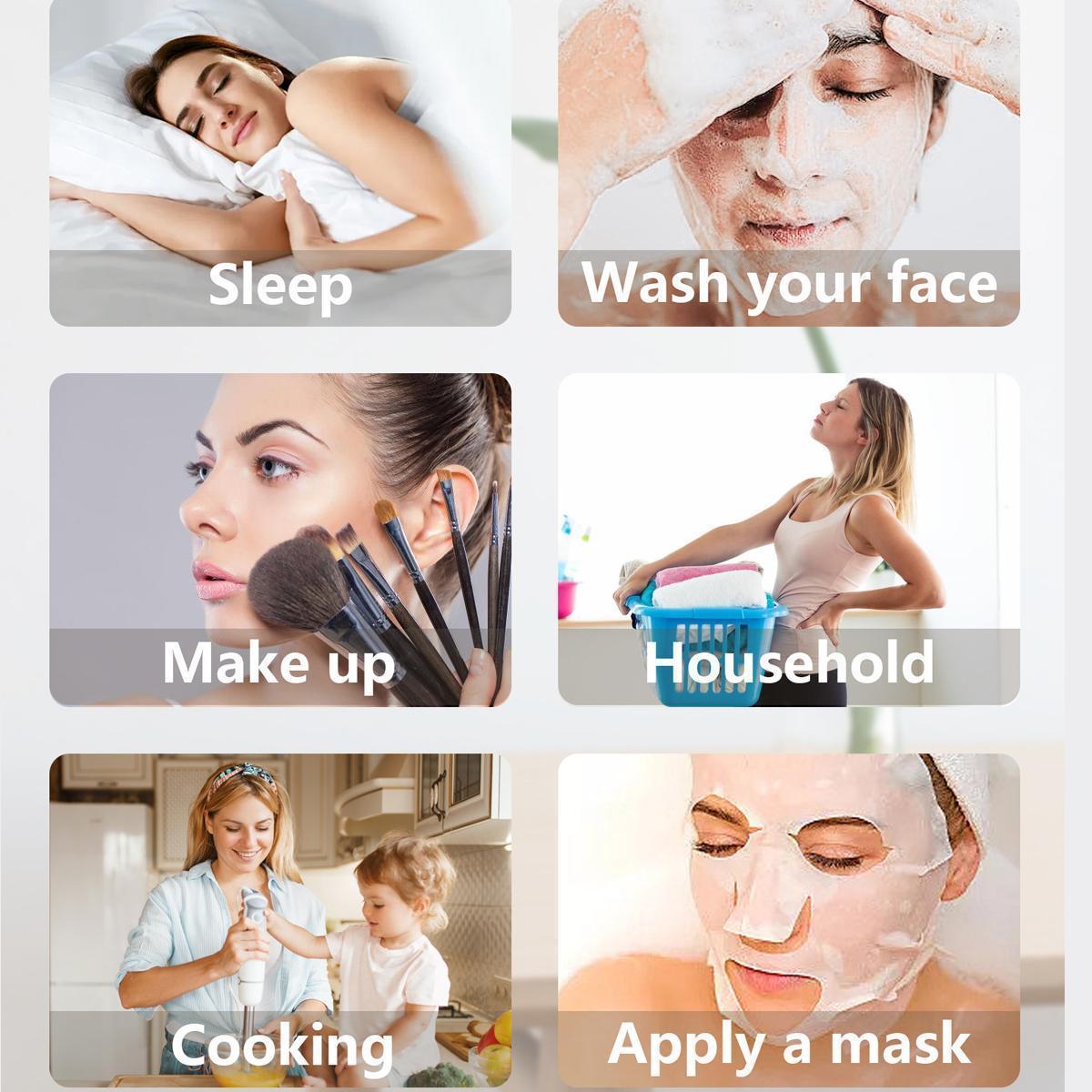 AWAYTR Women's Satin Bonnet Hair Wrap for Sleeping With Elastic Tie Band Red Bonnets Hair Care Sleep Cap