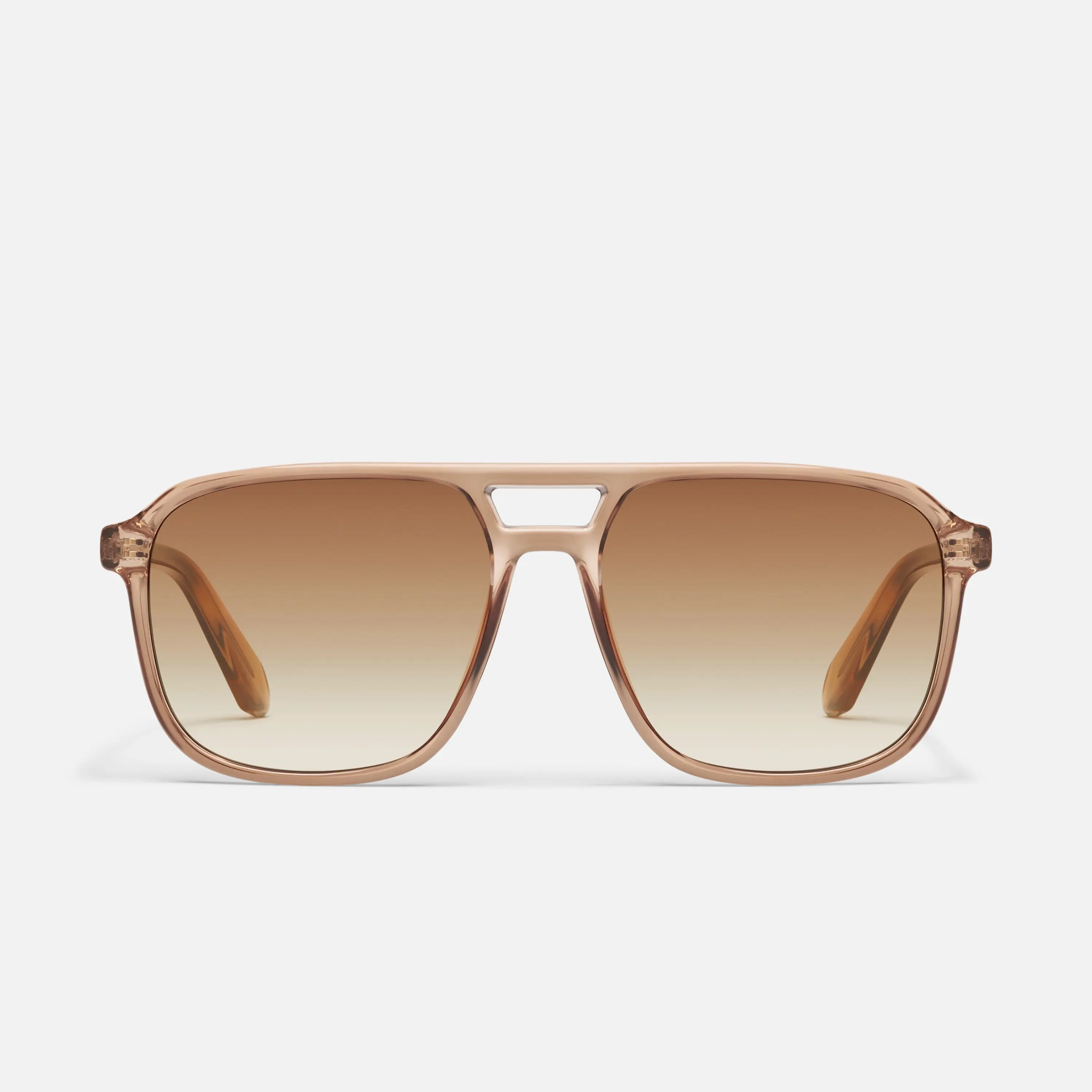 QUAY AUSTRALIA ON THE FLY Retro-Inspired Navigator Sunglasses Aviator Shape with Universal Nose Pads & Standard Arms