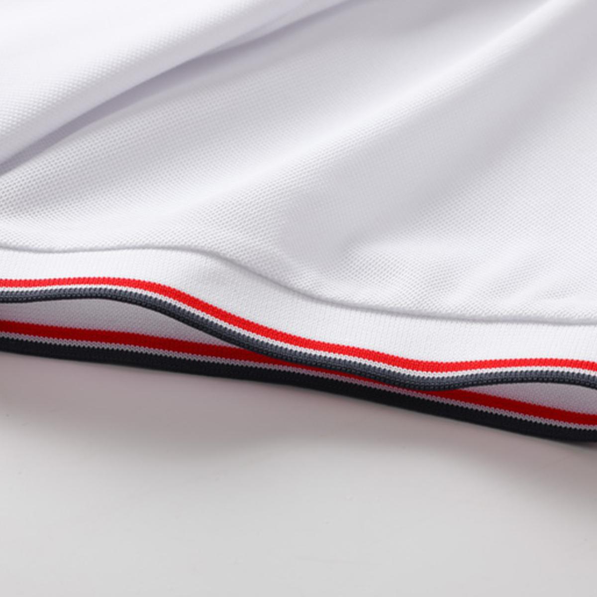 2 men's short-sleeved polo shirts with contrasting stripes make ideal work clothes for casual everyday wear and a great gift option for men's formal shirts.