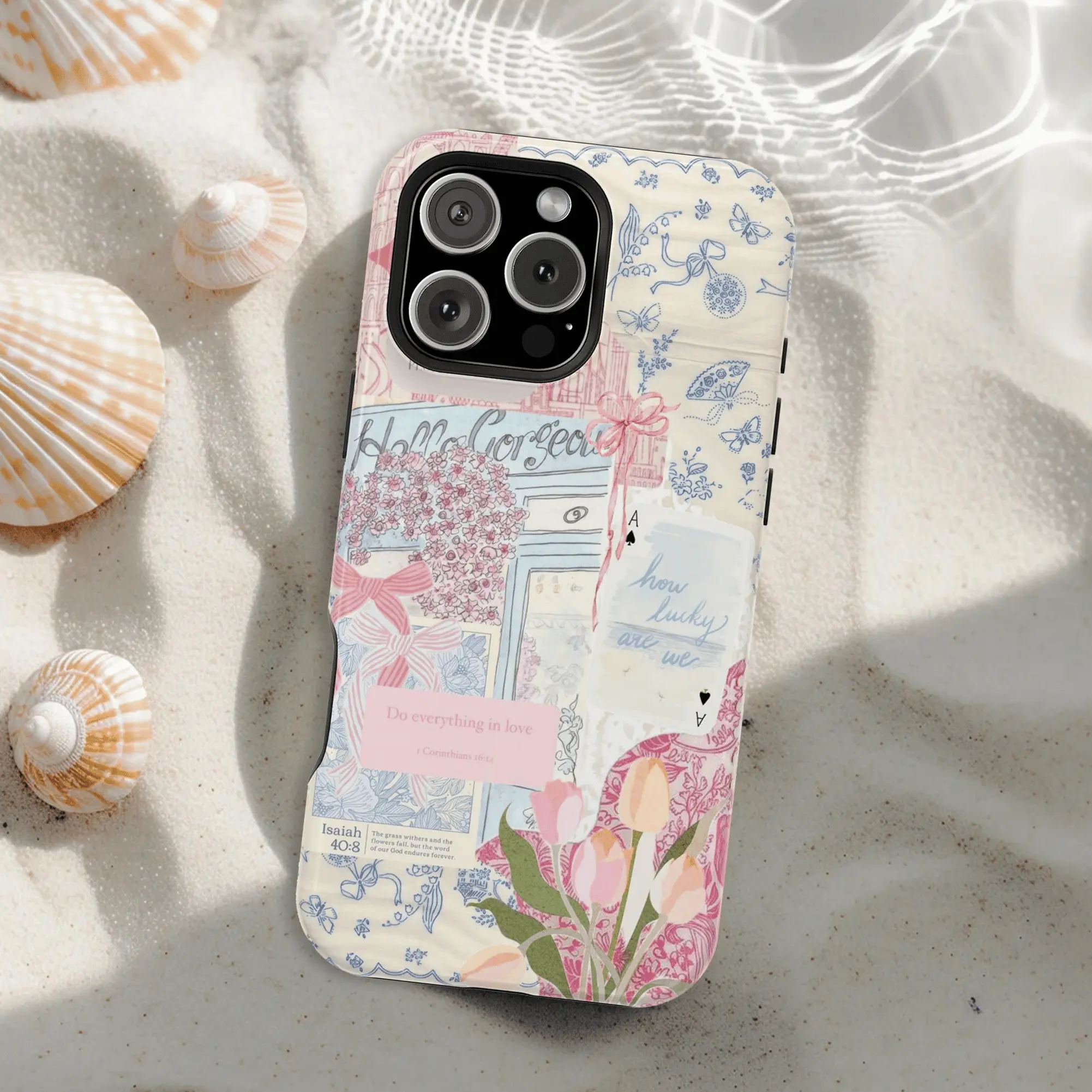 Pink Floral Christian iPhone Case, Coquette Bow Phone Case, Religious Girly Bible Verses Christianity Cover Phone Case For iphone 17 pro case iphone 16 pro max case 15 14 13 12 11 & Samsung S25 S24 S23 Ultra Fe, cute pretty phone cases.