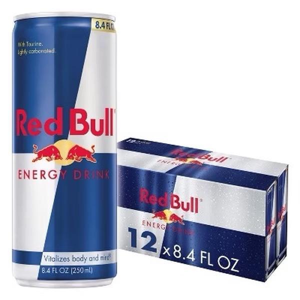 Red Bull Energy Drink with 114mg Caffeine plus Taurine & B Vitamins, 8.4Fl Oz, Pack of 12 Cans