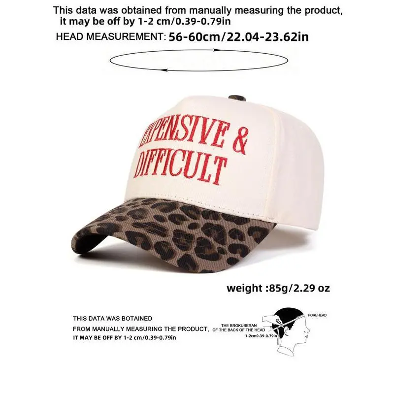 NWOT Expensive and Difficult Leopard Print Trucker Cap Expensive & Difficult Leopard Brim Trucker Hat NWOT Graphic  main image 2