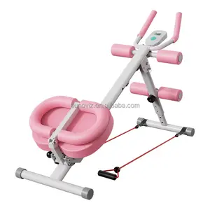 Foldable Ab Roller Machine with Adjustable Steel Frame Waist Shaping&Core Strength Trainer For, Effective Belly Slimming Workout Sunoviz