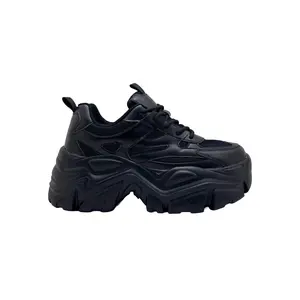 BLAIR 06 Pitch Black Platform Sneakers