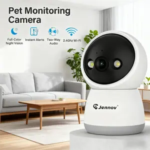 2.4G Pan/Tilt Security Camera, 2K WiFi Indoor Camera for Home/Baby/Pet, Color Night Vison, Human Motion Detection, 24/7 Recording, 2-Way Audio