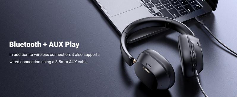 UGREEN Wireless Bluetooth ANC Headphone, Hi-Res Noise Cancellation, 75 Hours Battery Life, LDAC Electronic Headset Folding headphones bluetooth- TikTokShopBlackFriday ,TikTokShopCyberMonday