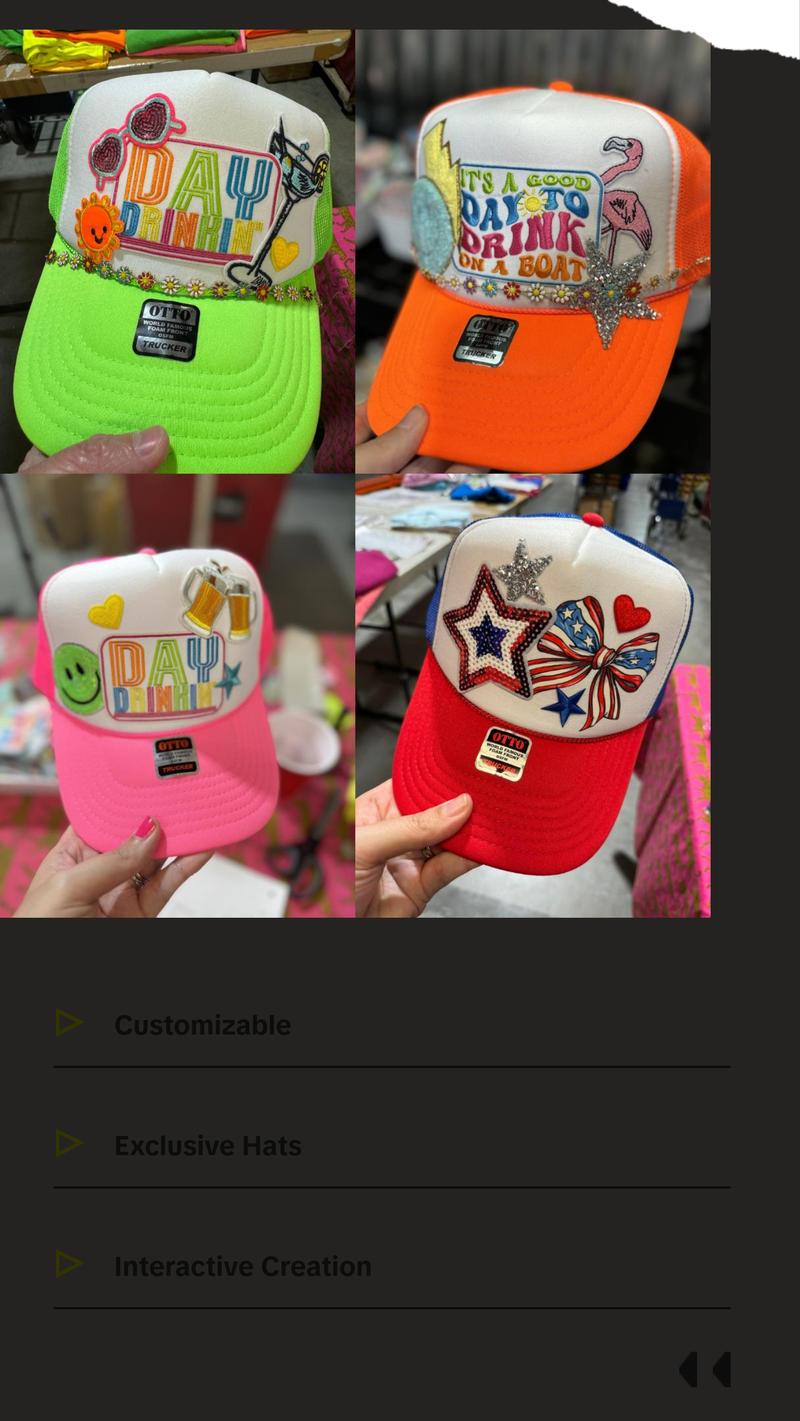 Trucker Hat Bar-Build Your Own Trucker Hat