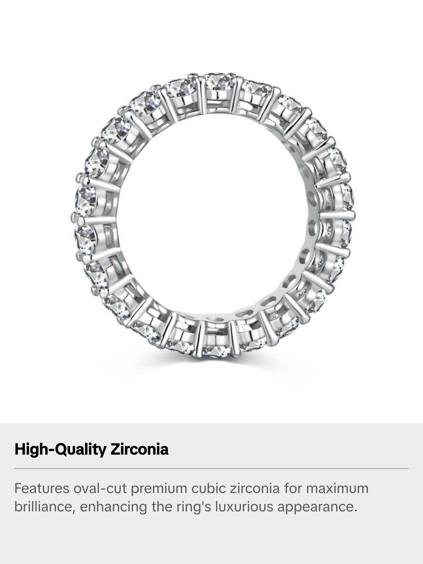 Dallas Oval Cut Eternity band