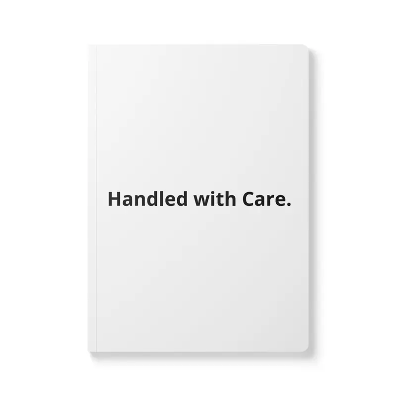 Handled With Care Blank Journal