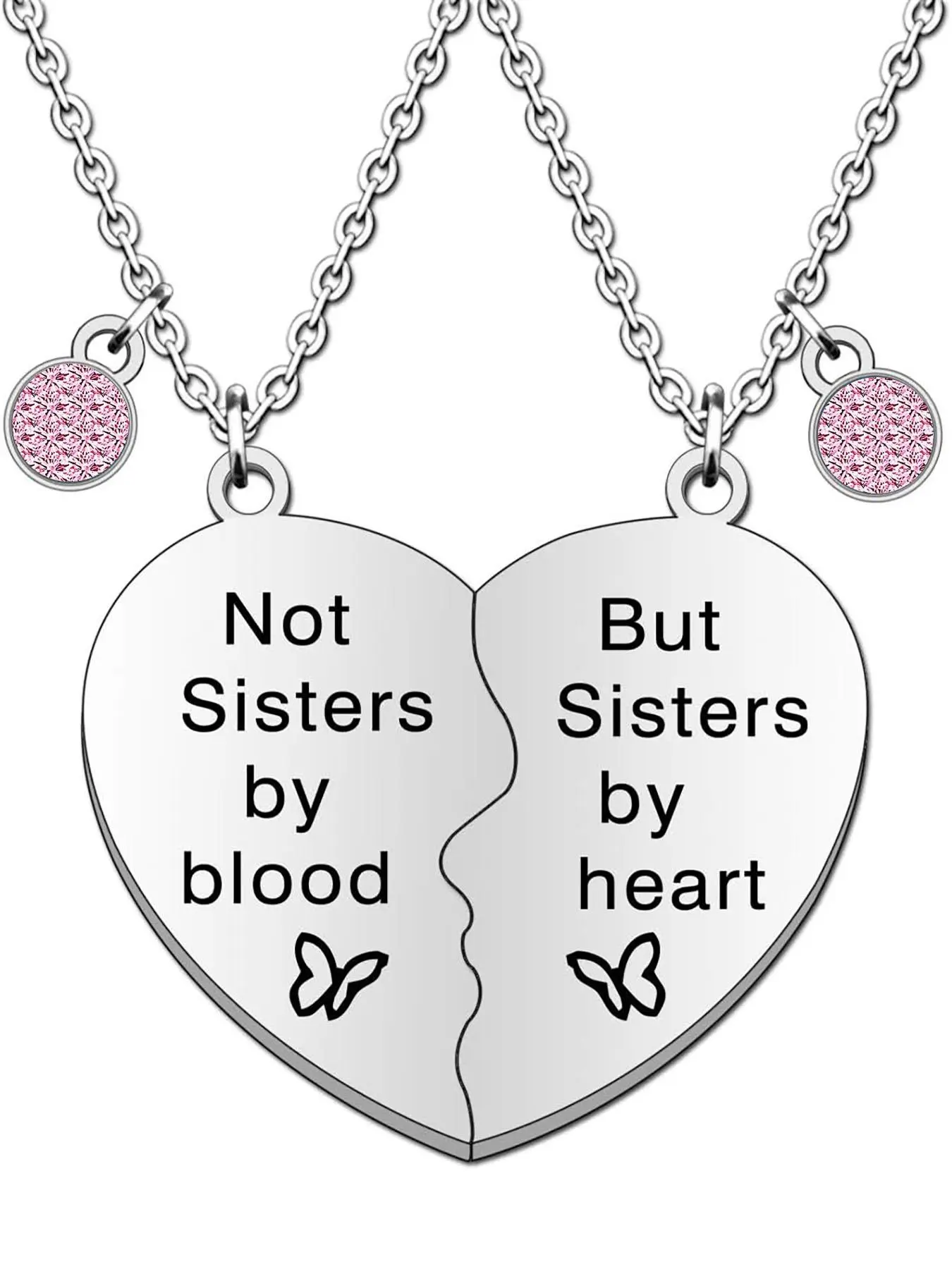 Mother's Day Gift Heart Shaped Pendant Necklace, Love Heart Necklace, Stainless Steel Jewelry for Women, Fashion Jewelry for Party, Daily Clothing Decor, Friendship, Stainless Steel Necklaces