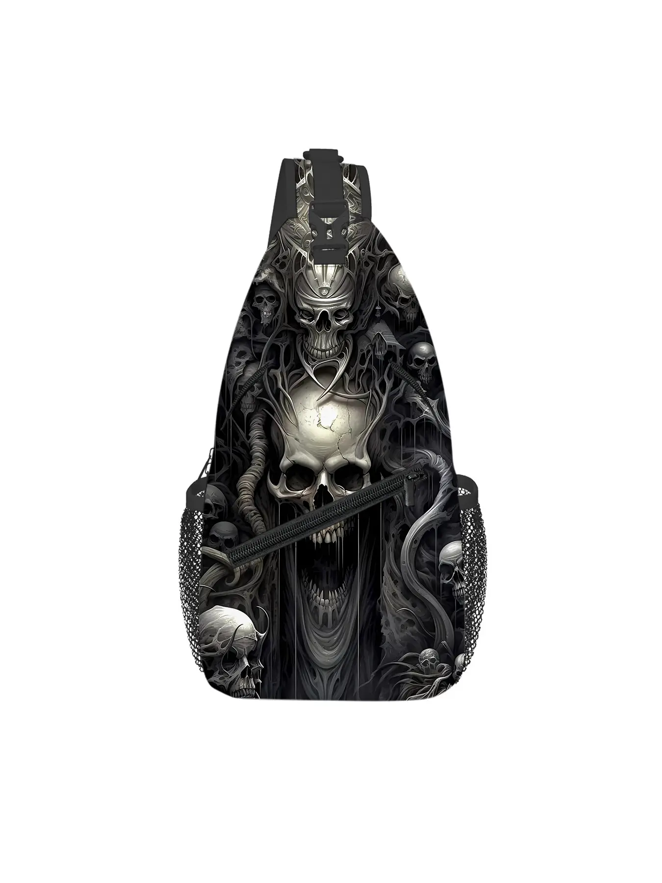 Skull all over print chest bag Casual Bum Bag Belt Bag Bumbag