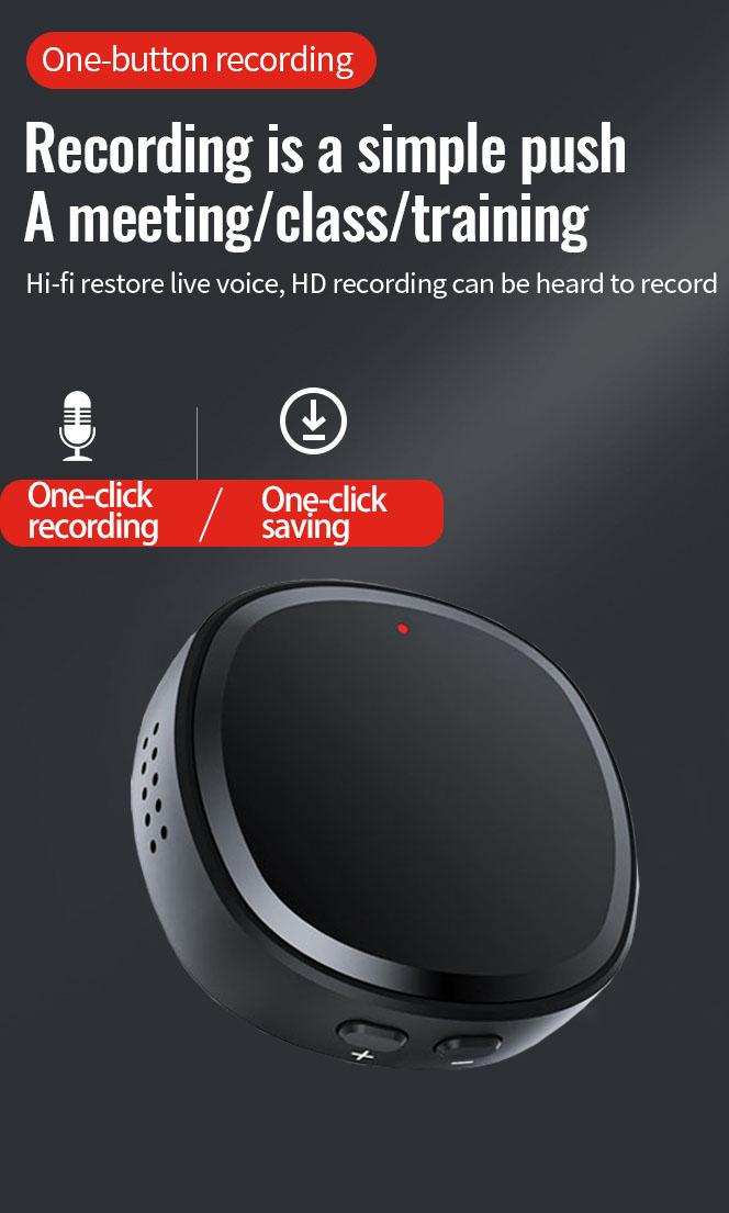 Smart recorder, one-touch recording, one-touch saving, large-capacity battery, recorder with playback function,
