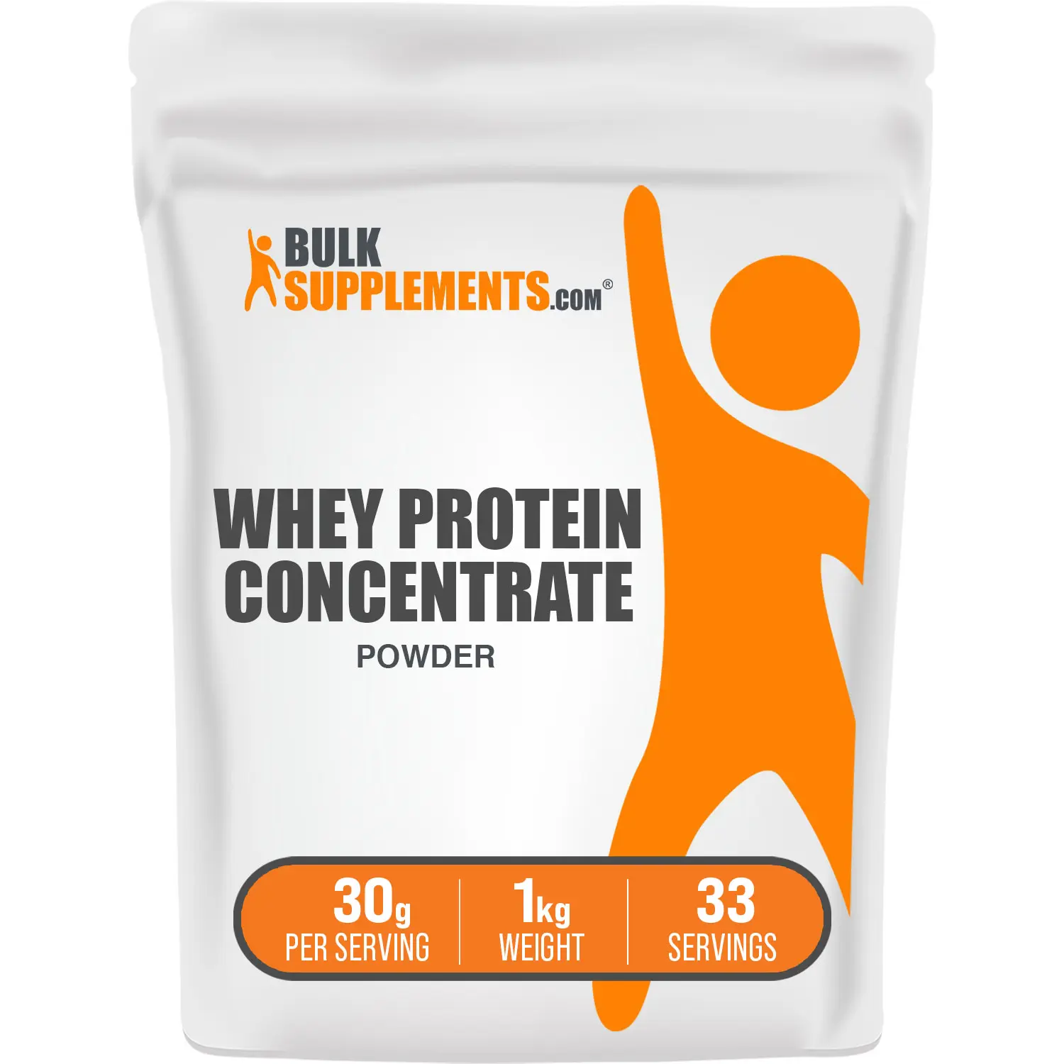 BulkSupplements Whey Concentrate Protein Powder - Sugar-Free, Gluten-Free Nutrition Support for Adult Muscle Building & Recovery - 1kg, 30g per Serving