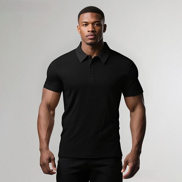 4-Pack Basic Solid Color Breathable Polo Shirts
