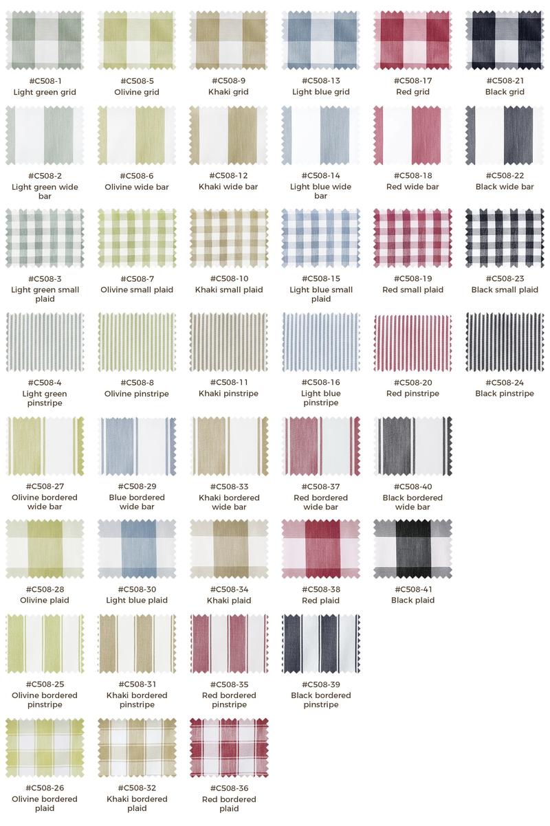 TWOPAGES Celia Roman Shade Fabric Booklet Striped Plaid 41 Color Options Eco-friendly Curtains for Livingroom Bedroom Kitchen 4 x 6 Inches