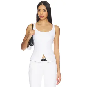 DL1961 Lisa Denim Top in White