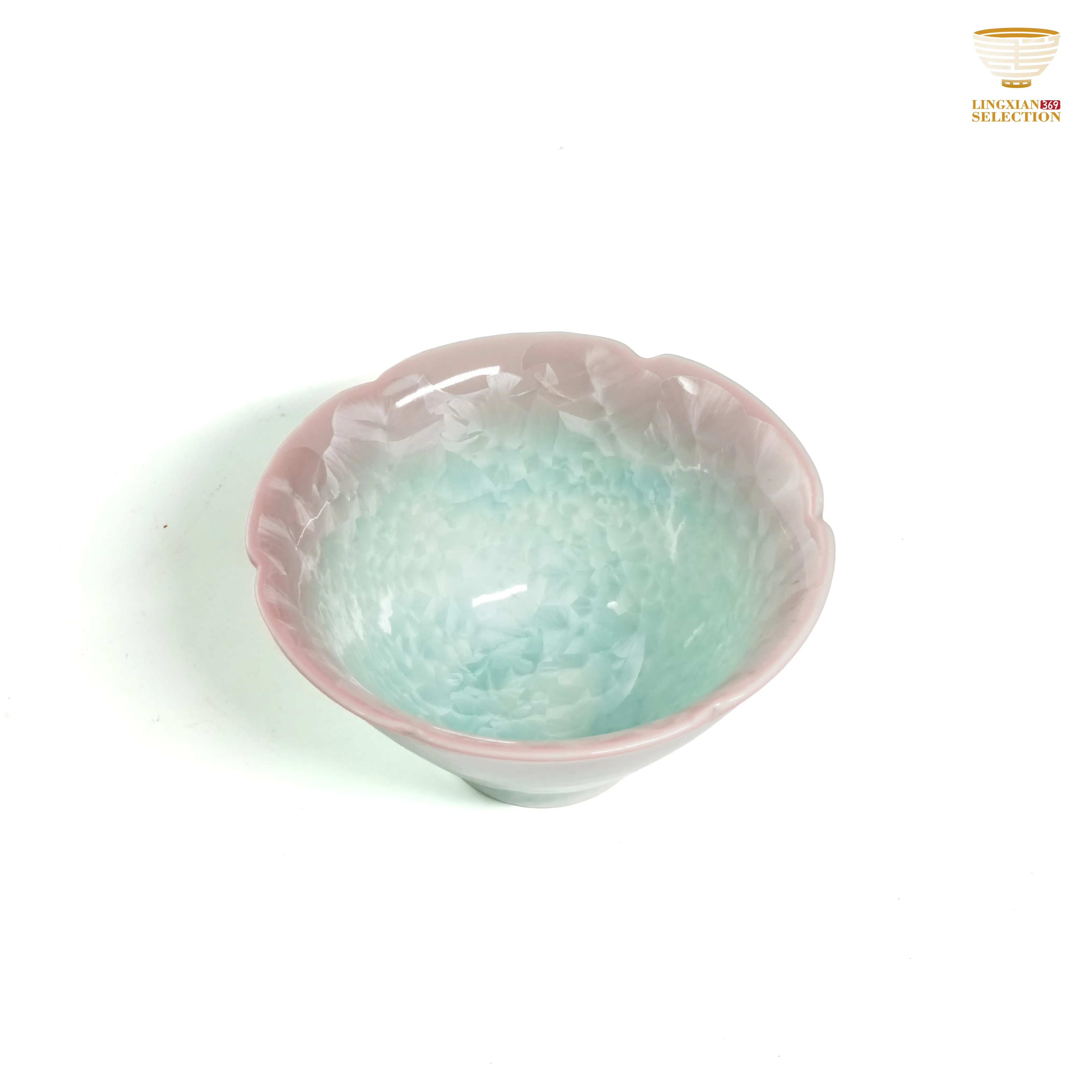 Crystal Glaze Pink Green Series | Teacups · Gaiwan · Teapot | Handmade Porcelain | Eastern Elegance | Collectible