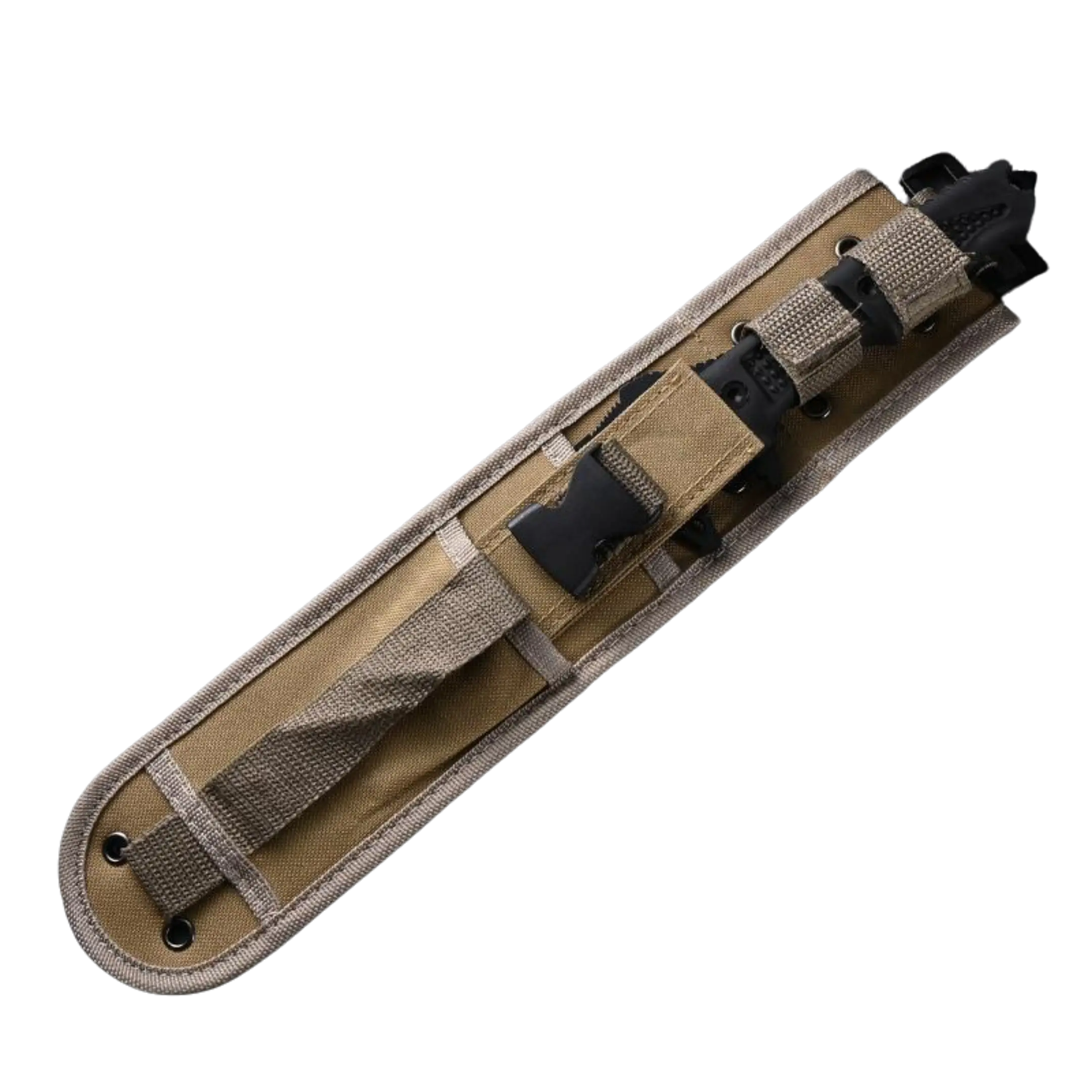 Stainless Steel Anti Slip Kitchen Knife - Ergonomic Black Handle, High-Quality Protective Cover, Multi-Use for Cooking, Campfire/BBQ Party, Camping, Home Kitchens for Outdoor Enthusiasts