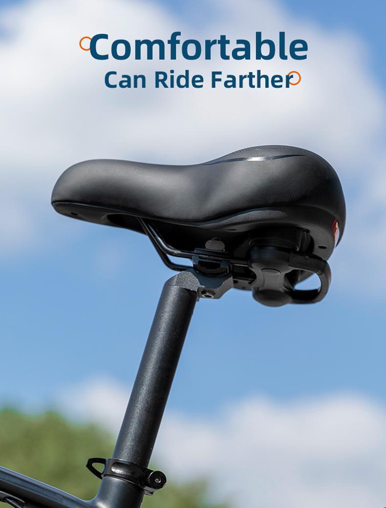 ROCKBROS Comfort Bike Saddle Soft Wide Seat for Men Women with Shock Absorption