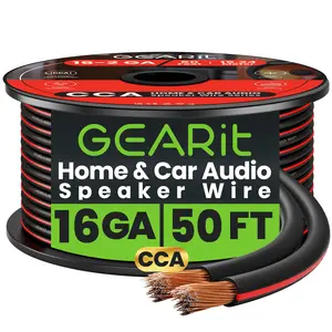16 Gauge Speaker Wire CCA - Copper Clad Aluminum - Home Theater, Car Speakers & More Accessories Amplifier