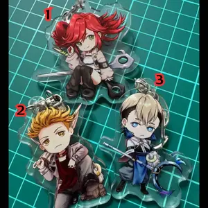 Gachiakuta Acrylic chibi Keychain | Enjin, Zanka and Riyo merch gift collection