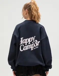 HAPPY CAMP3R Do Not Disturb Womens Crewneck Sweatshirt