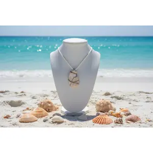 Coastal Treasure Wire-Wrapped Shell Necklace
