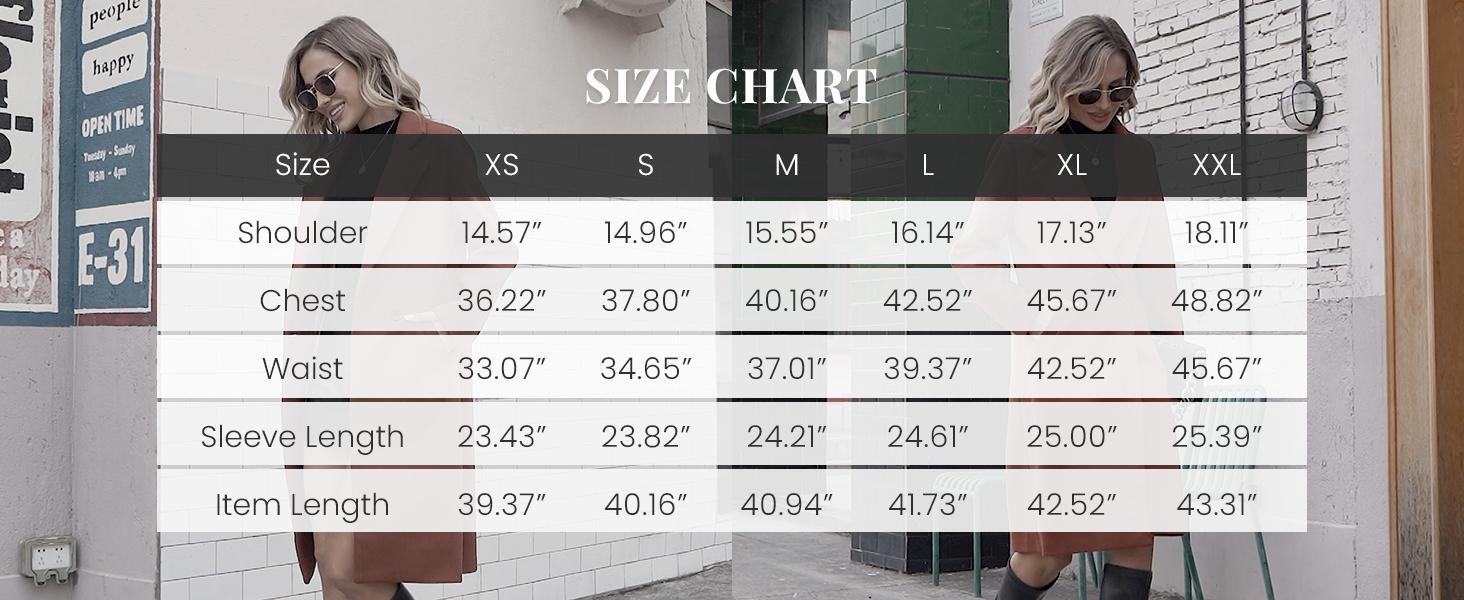 Molitree Women's Winter Notch Lapel Double Breasted Wool Blend Mid Long Pea Trench Coat