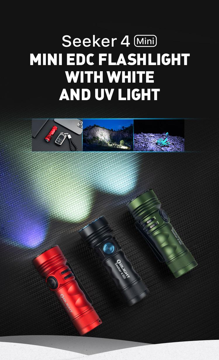 OLIGHT Seeker 4 Pro Rechargeable Flashlights, High Lumens Powerful Bright Flashlight 4600 Lumens with USB C Holster, Waterproof Flashlight