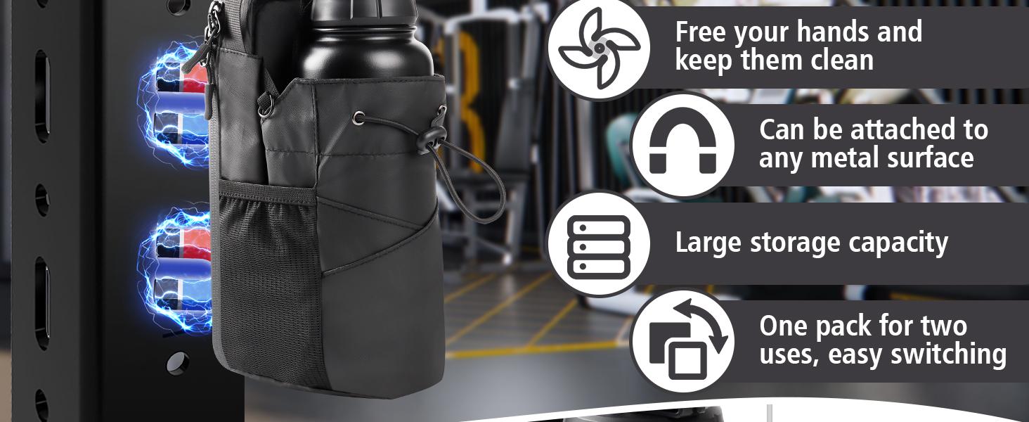 2-in-1 Unisex Magnetic Gym Bag, Suitable for Gym, Sports, Travel Magnetic Bag