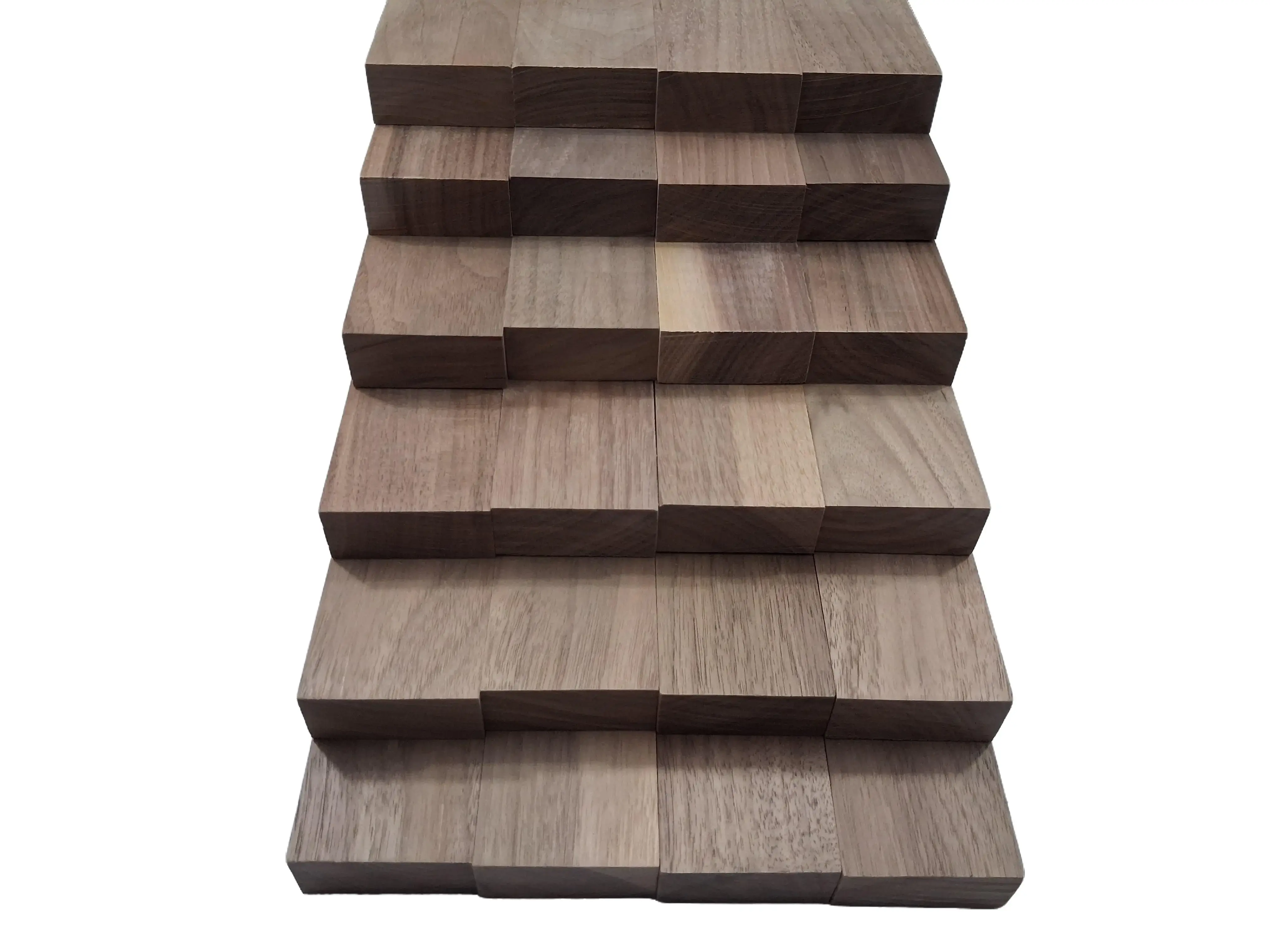 Unfinished Kiln-Dried Black Walnut Craft Wood Boards, 24 Pieces (18" x 2" x 3/4" +/-1/16") for DIY Woodwork, Woodcraft Toys & Hobbies
