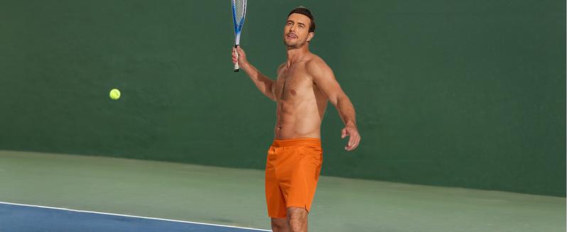 COOFANDY Mens Athletic Running Shorts 7'' Gym Workout Shorts 2 Pack Drawstring Training Shorts with Zipper Pockets