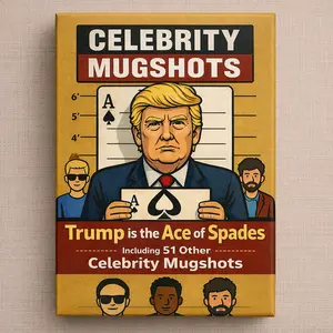 Celebrity Mugshots Playing Cards – Donald is on the Ace of Spades + 51 Iconic Celebrity Mugshots (Illustrated Deck)