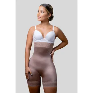 Underbust High Waist Lace Trim Shapewear Slip Shorts