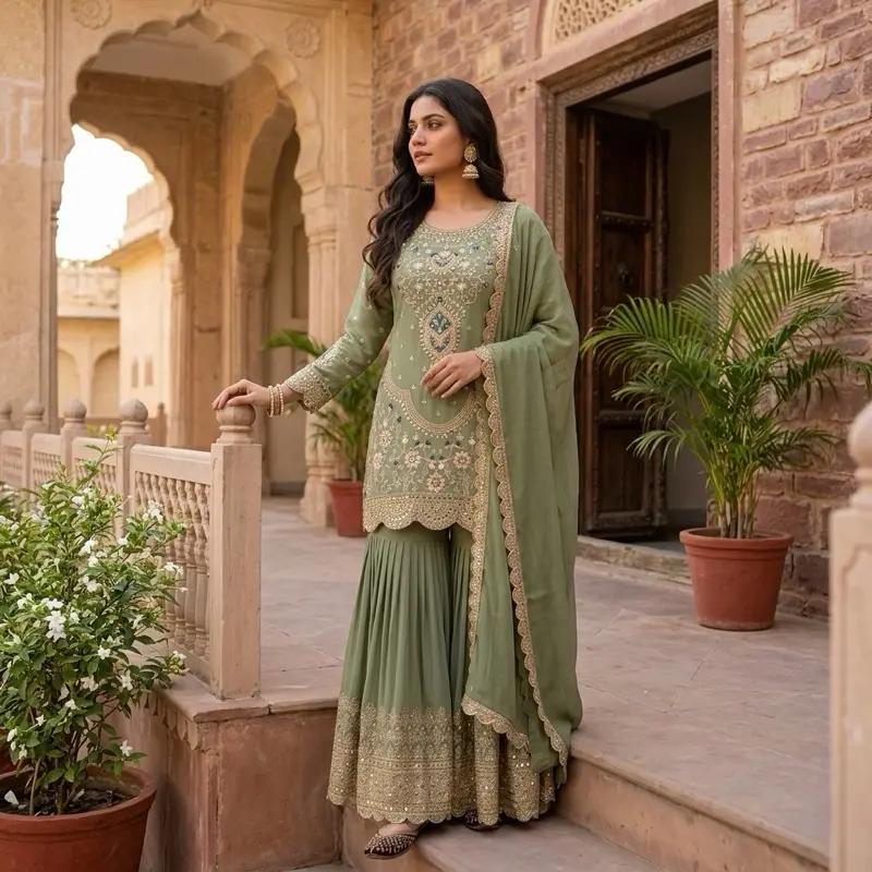 Women's Casual Indian-Pakistani Dress, Womenswear Casual Dress Everyday Cultural