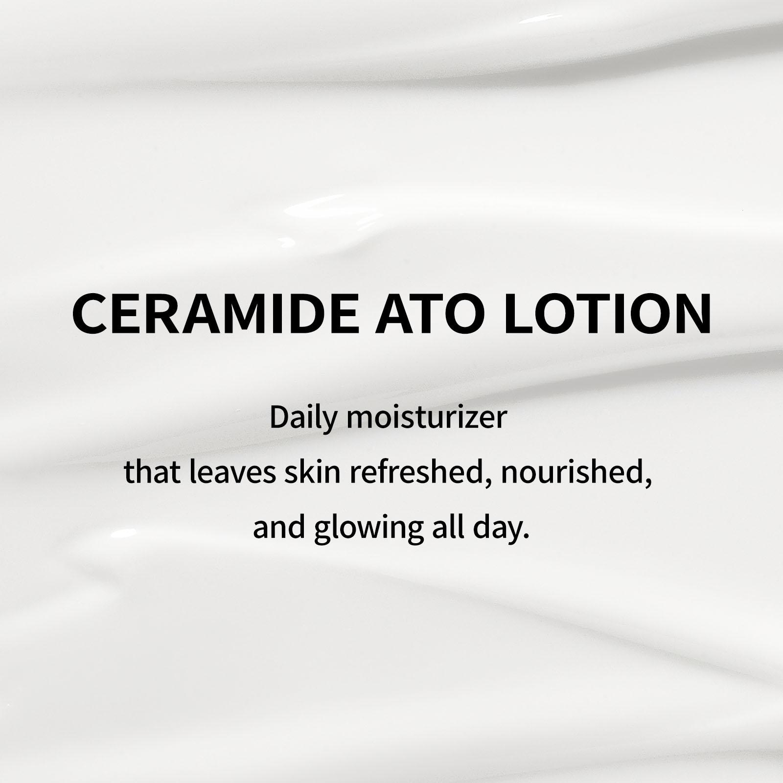 Illiyoon Ceramide Ato Lotion | Moisturizing Lotion for Dry & Sensitive Skin, Super Hydrating, For Face & Body, Gentle for Infants, Sliky and Smooth texture, Vegan Certified, 11.83 fl. oz