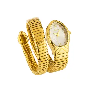 MISSFOX Women’s Snake Quartz Watch – Waterproof Fashion Wristwatch