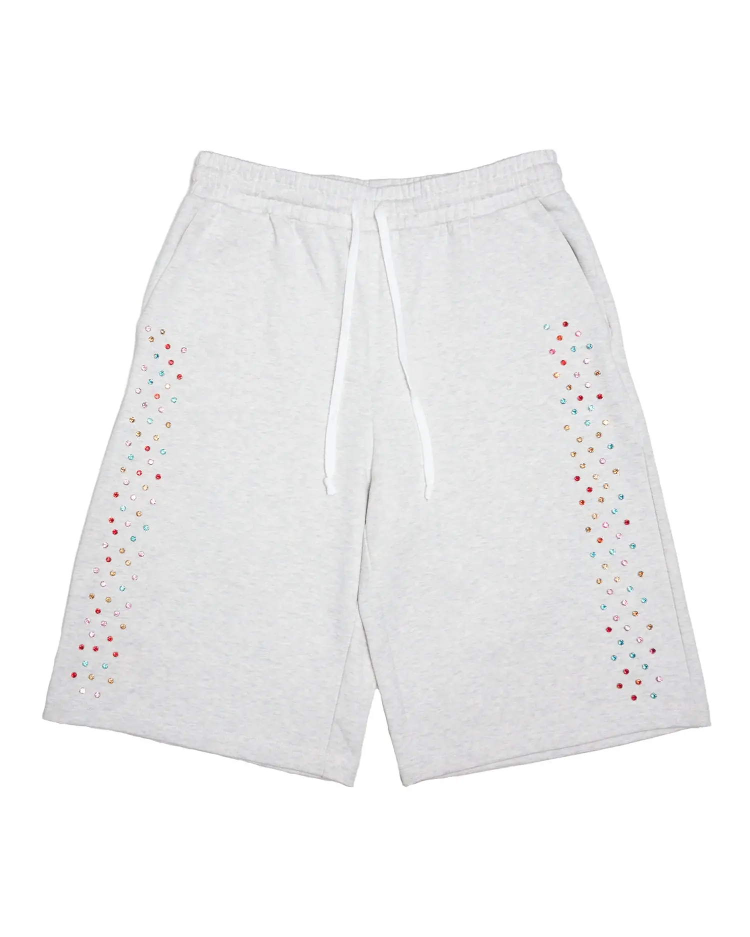 AZVA Studios Crystal Cactus Sweat Shorts Grey