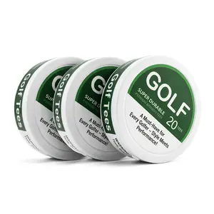 LFMUFNO Bamboo Golf Tees Mixed Sizes with Portable Round Case, Golf Gifts for Men Golfers, Ideal Golf Accessories for Men & Unique Gifts for Dad, Husband or Father