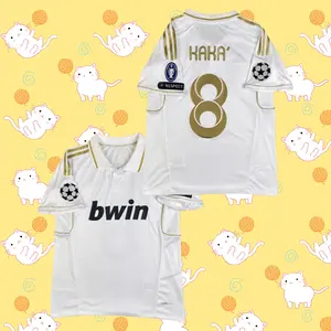 2010-11 Home Champions League Short Sleeve Retro Jersey – Kaka #8