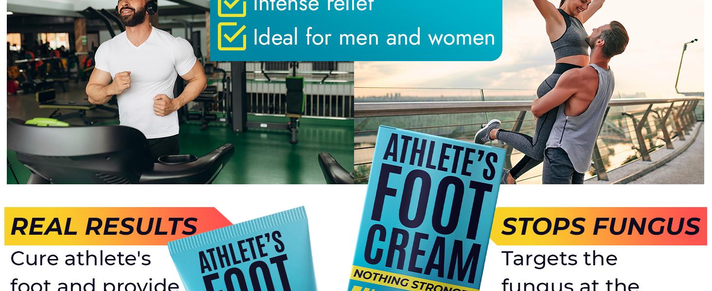 Foot Cream | Athlete’s Foot Cream for Cracked Heels, Dry Skin & Itchy Feet | Relieves Itching, Burning & Redness | Antifungal Treatment Helps with Nail Fungus, Jock Itch & Ringworm | 4.05 fl oz
