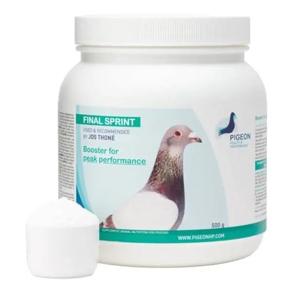 PHP Final Sprint Bird Healthcare Powder - 500g Pigeon Supplement for Short Races (Use Before Race), Fat Burners, Energy Boost, Speed Gain, Flying Resistance Improvement, Fat Metabolism Aid, Performance Booster, Boosts Performance