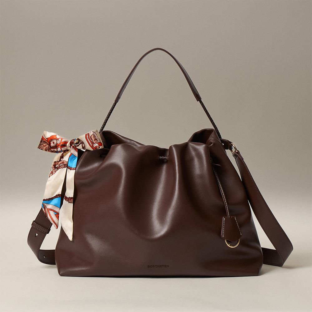 BOSTANTEN Viral Vegan Leather Purses | Lightweight Large Capacity Drawstring Bag | Affordable everyday bag