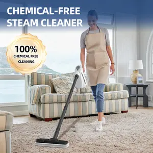 Spurgehom Multi-Surface Handheld Steam Cleaner 1350W - 3Bar Steamer with 15 Tools & Mop for Floors, Car Interiors, Upholstery & More, 550ML Capacity for Whole Home Cleaning