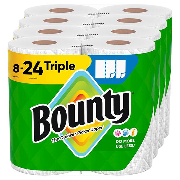 New Bounty Select-A-Size Paper Towels, White, 2 Triple Rolls = 6 Regular Rolls