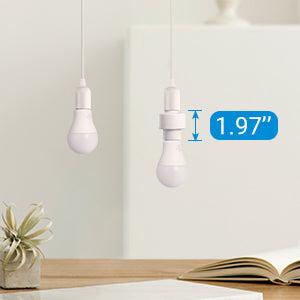 DEWENWILS Remote Control Light Socket, Wireless Light Switch for Pull Chain Light Lamp Fixtures, 100FT Range, No Wiring Needed, ETL Listed(2 Wall Mounted Switch+1 Socket, Shorter Version)-HRLS21S