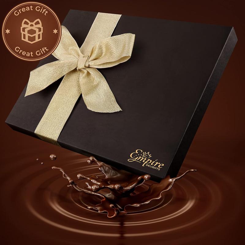 HOT - Valentines Day Cookies Gift Basket – Chocolate Covered Cookies – Fancy Valentines Day Gifts for Her – Romantic 12-Count Gift Basket