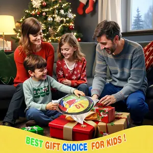 Kids Sticky Dart Board Set – 29-Inch Large Dartboard with 12 Soft Darts, Indoor & Outdoor Family Game (Ages 4+) Holiday House Building Lights Anime Stickers LED Finger Kawaii Frog Plush Toy middle Fake Pregnancy Test Cute Dancing anxiety prank water snake